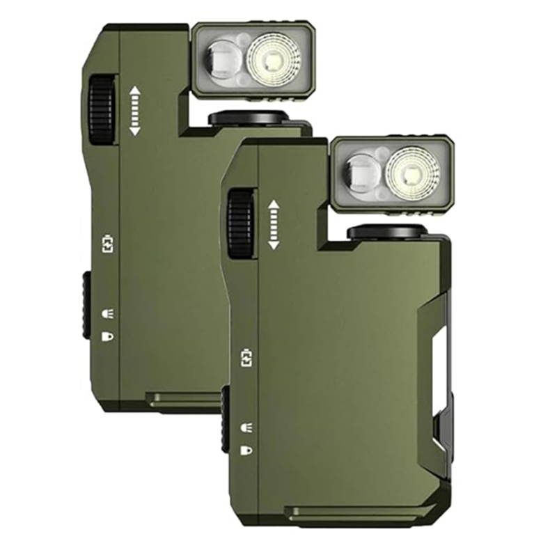 Edc Carry Flashlight - AT51-2Pcs EDC Flashlight With 3 Modes&180°