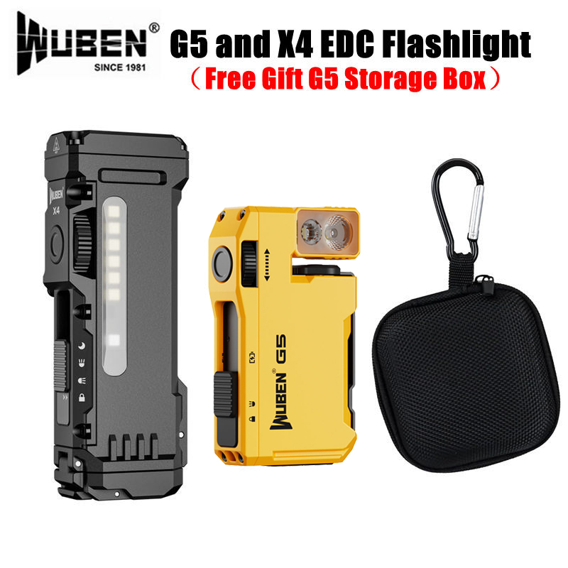 Edc Carry Flashlight - WUBEN G5 & X4 EDC Flashlight
