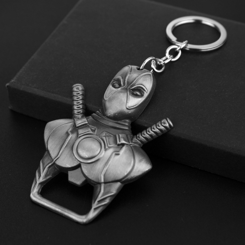Carabiner Keychain - Deadpool Keychain Trendy Personalized Keyring Bottle