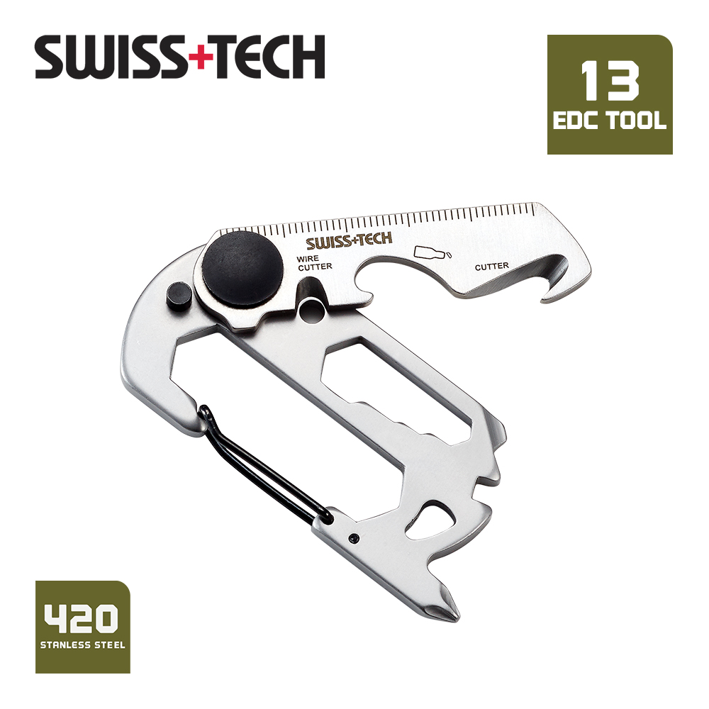 Edc Carry Knife - SWISS TECH 13 In 1 Mini