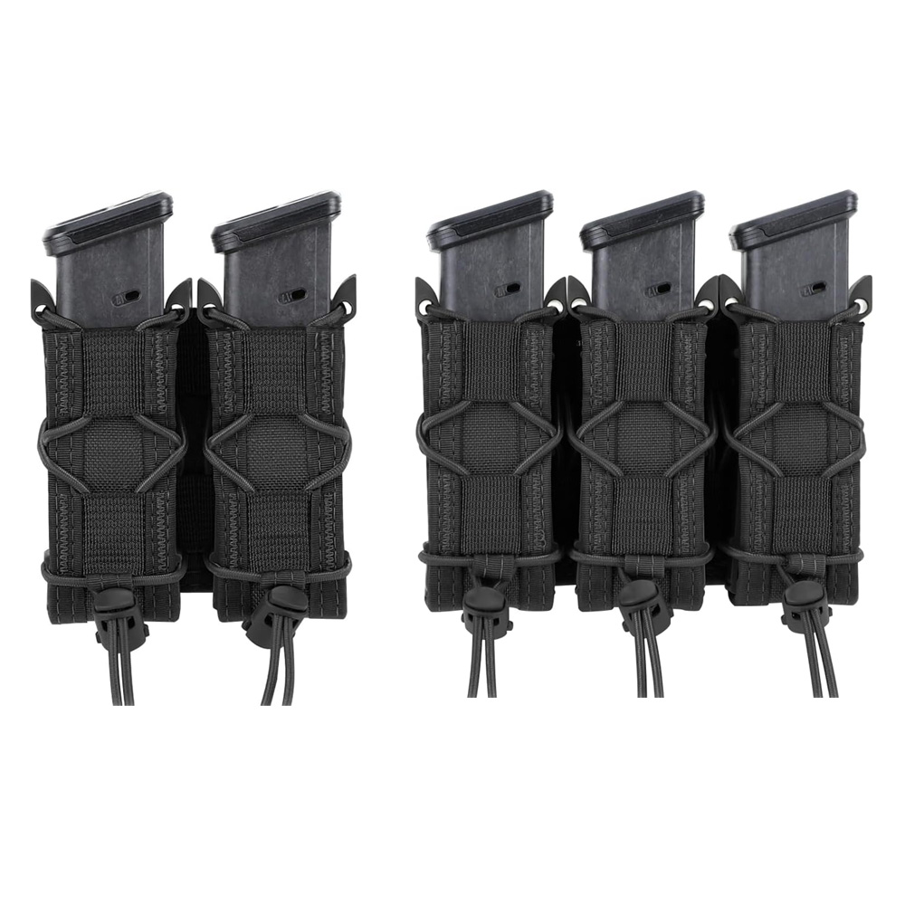 Edc Carry Flashlight - 9mm Pistol Double/Triple Stack Magazine Pouch