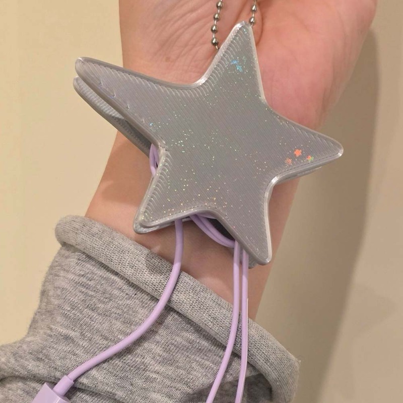 Y2K Star Shaped Cable Organize - Cable Winder Keychain recension och pris