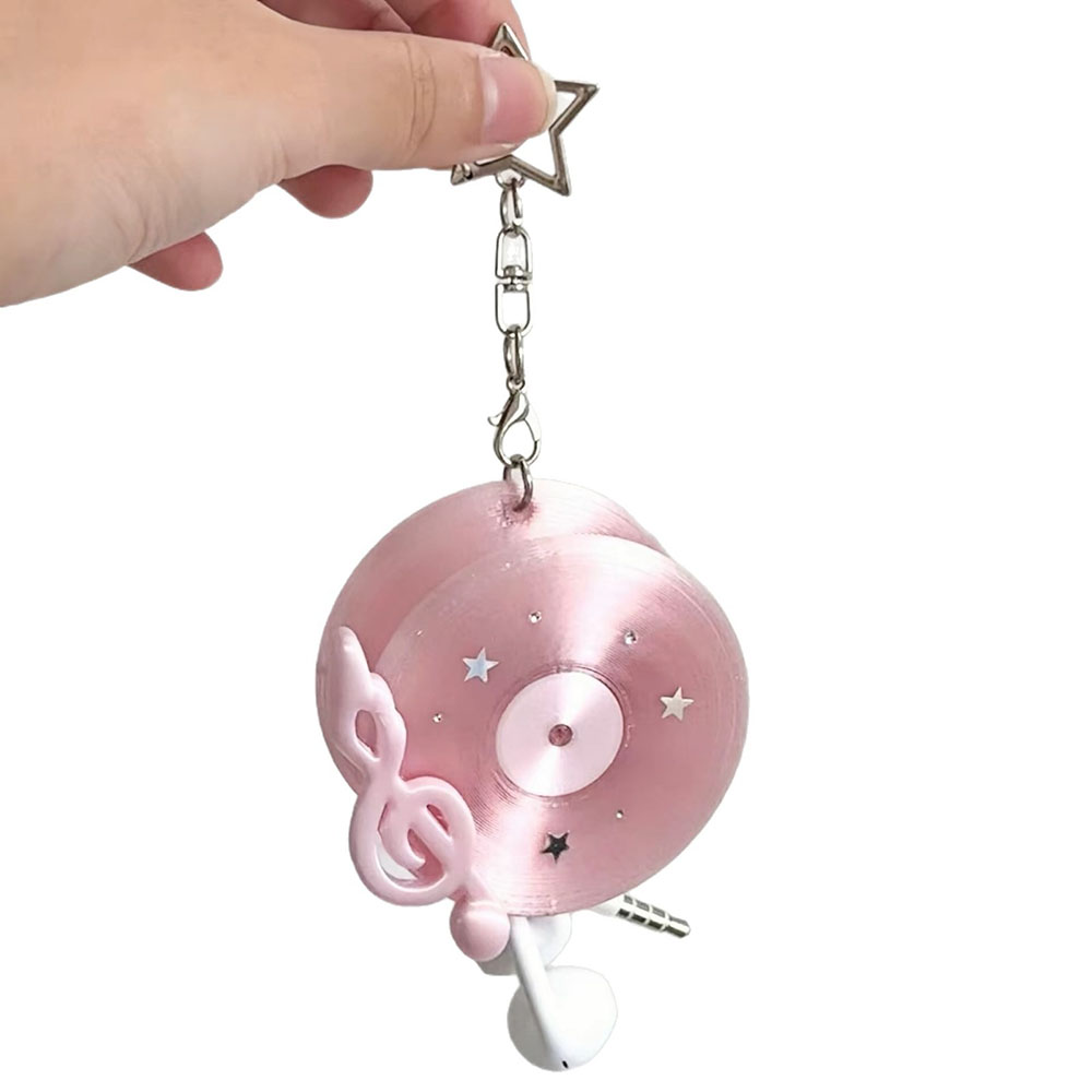 Kawaii Record Cable Organizer  - Cable Winder Keychain recension och pris