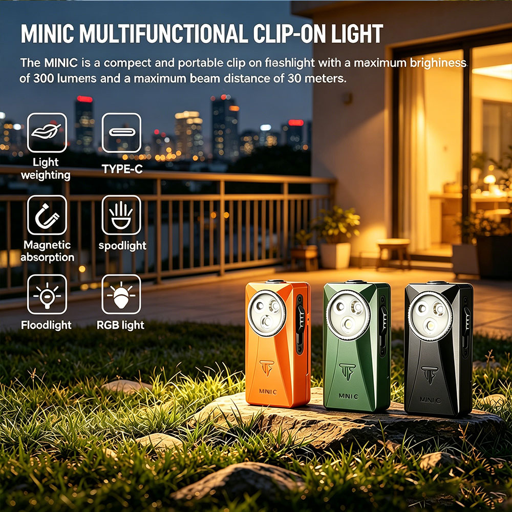 Trustfire MINIC 800 Lumens EDC - Edc Carry Flashlight recension och pris