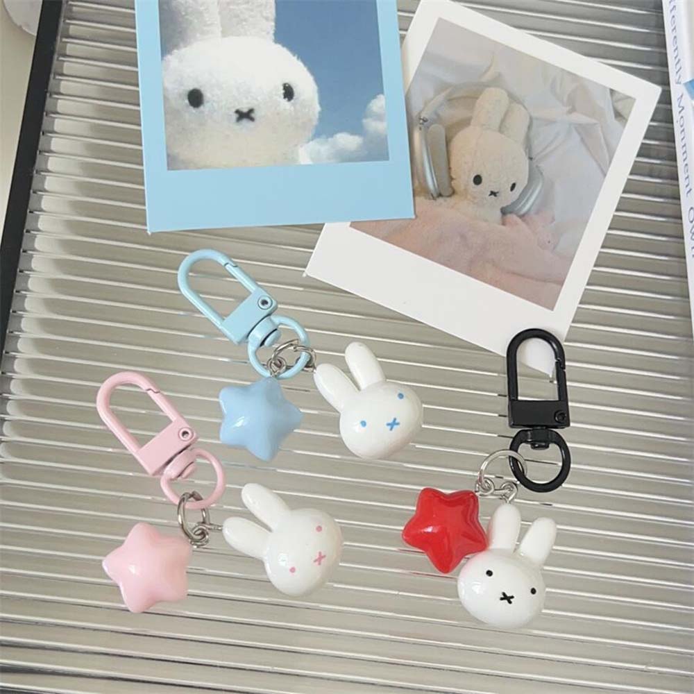 Miffy Rabbit Head Kawaii Cute  - Carabiner Keychain recension och pris