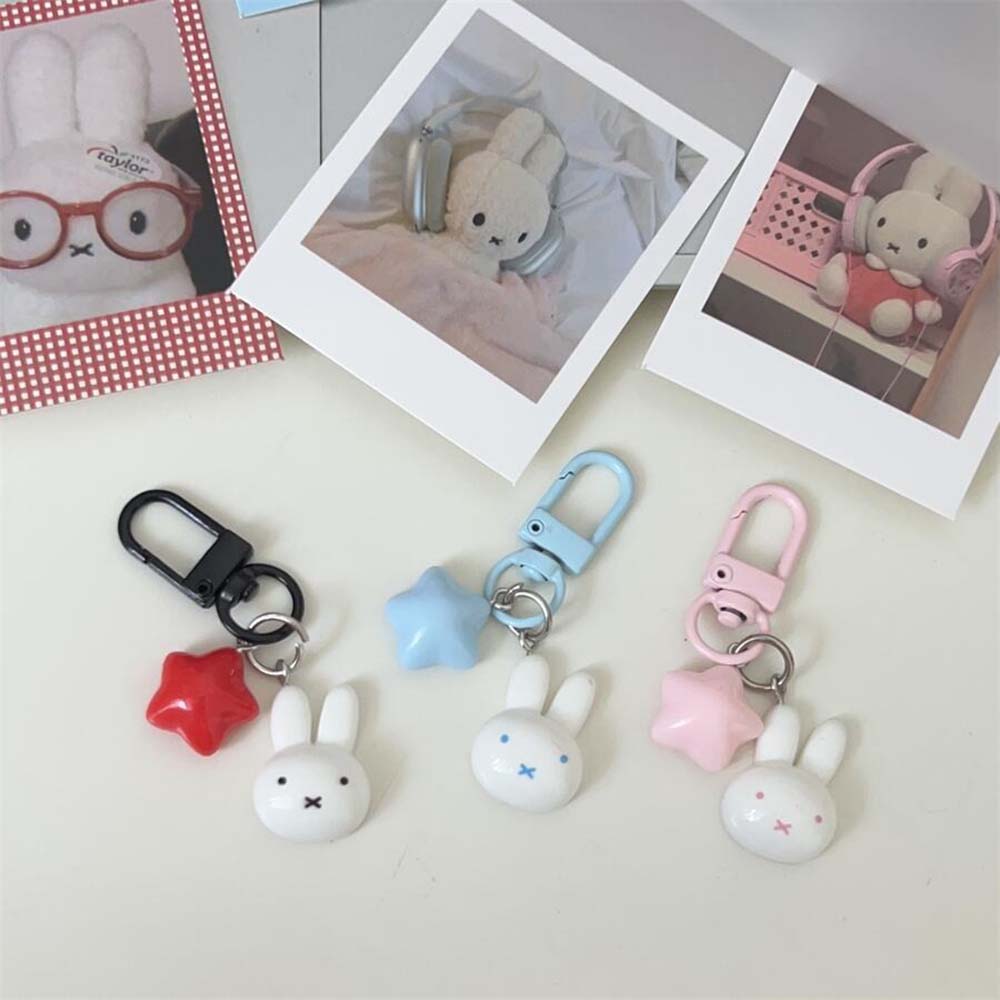 Miffy Rabbit Head Kawaii Cute  - Carabiner Keychain recension och pris