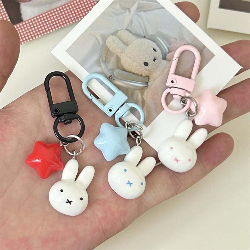Miffy Rabbit Head Kawaii Cute  - Carabiner Keychain recension och pris