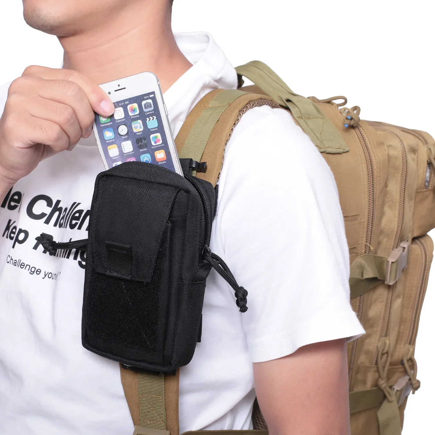 Molle Backpack Strap Phone Hol - Edc Carry Kit recension och pris