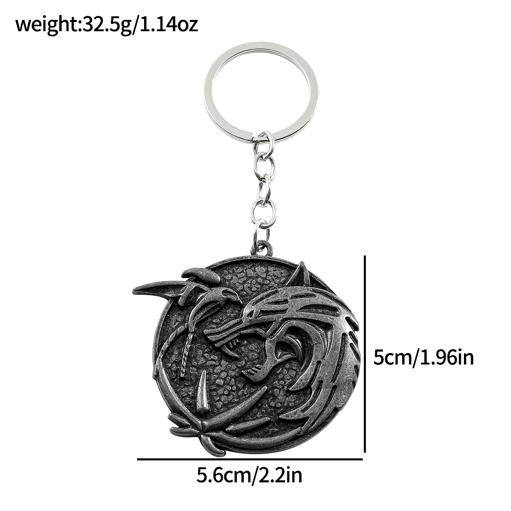 Vintage Wolf Head Keychain Gam - Carabiner Keychain recension och pris