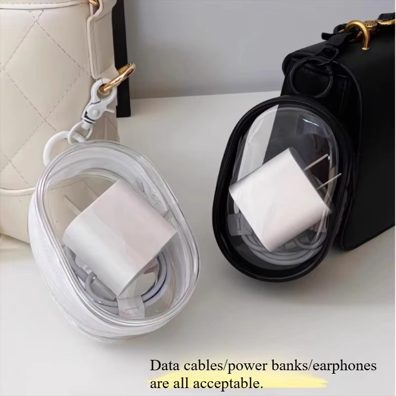 Portable Mini Clear Zipper Sto - Cable Winder Keychain recension och pris