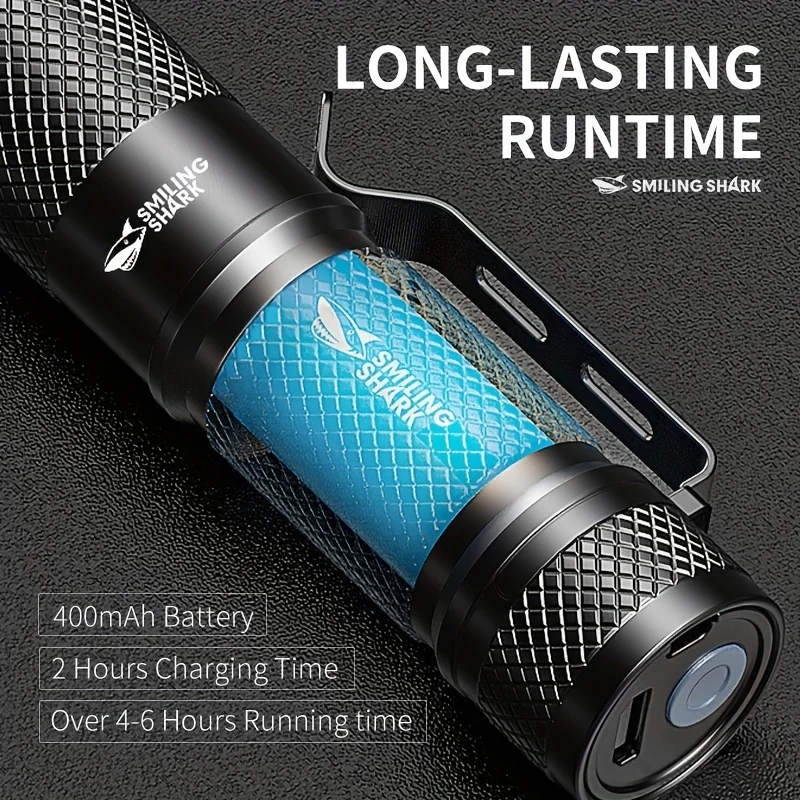 SMILING SHARK Ultra‑Powerful M - Edc Carry Flashlight recension och pris