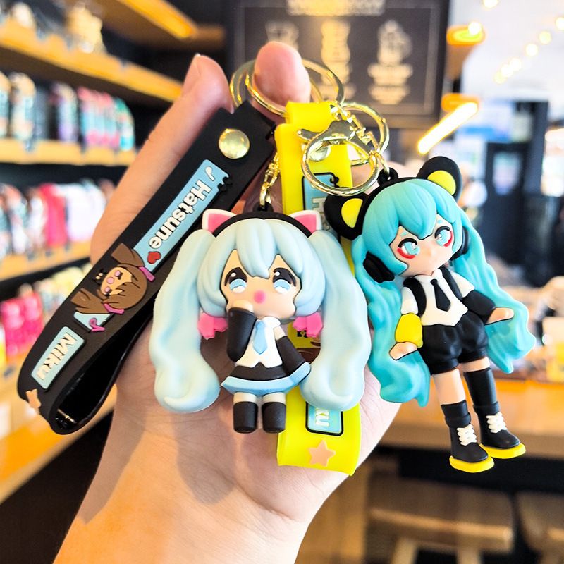 Hatsune Miku Keychain Cartoon  - Carabiner Keychain recension och pris