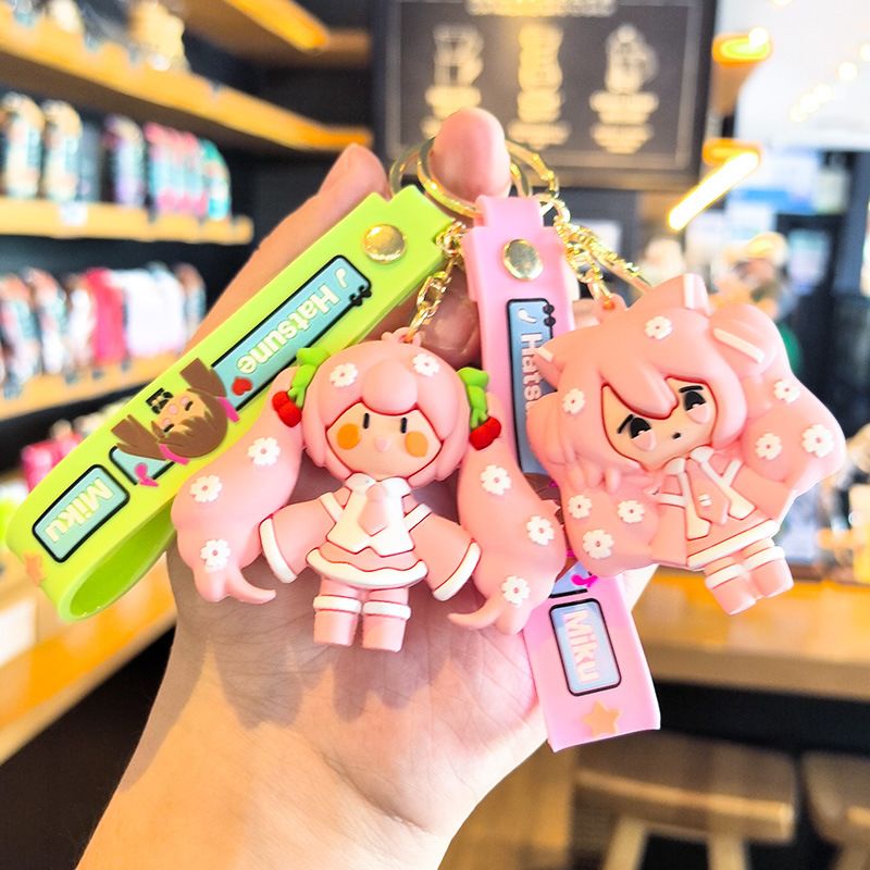 Hatsune Miku Keychain Cartoon  - Carabiner Keychain recension och pris