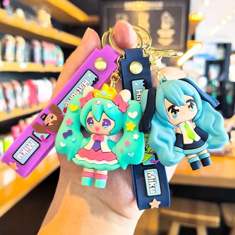 Hatsune Miku Keychain Cartoon  - Carabiner Keychain recension och pris