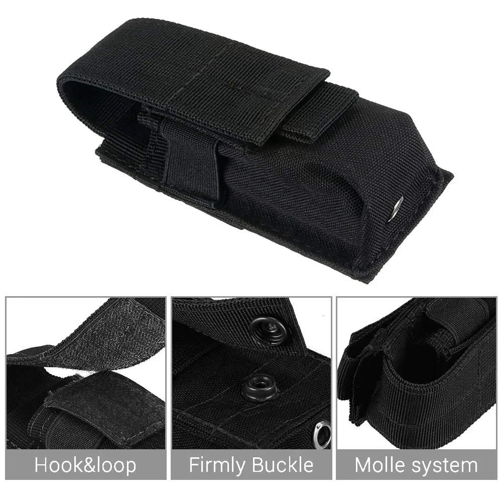 Tactical Molle Flashlight Pouc - Edc Carry Flashlight recension och pris