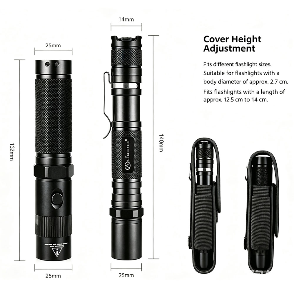 T309 Tactical Flashlight Pouch - Edc Carry Flashlight recension och pris