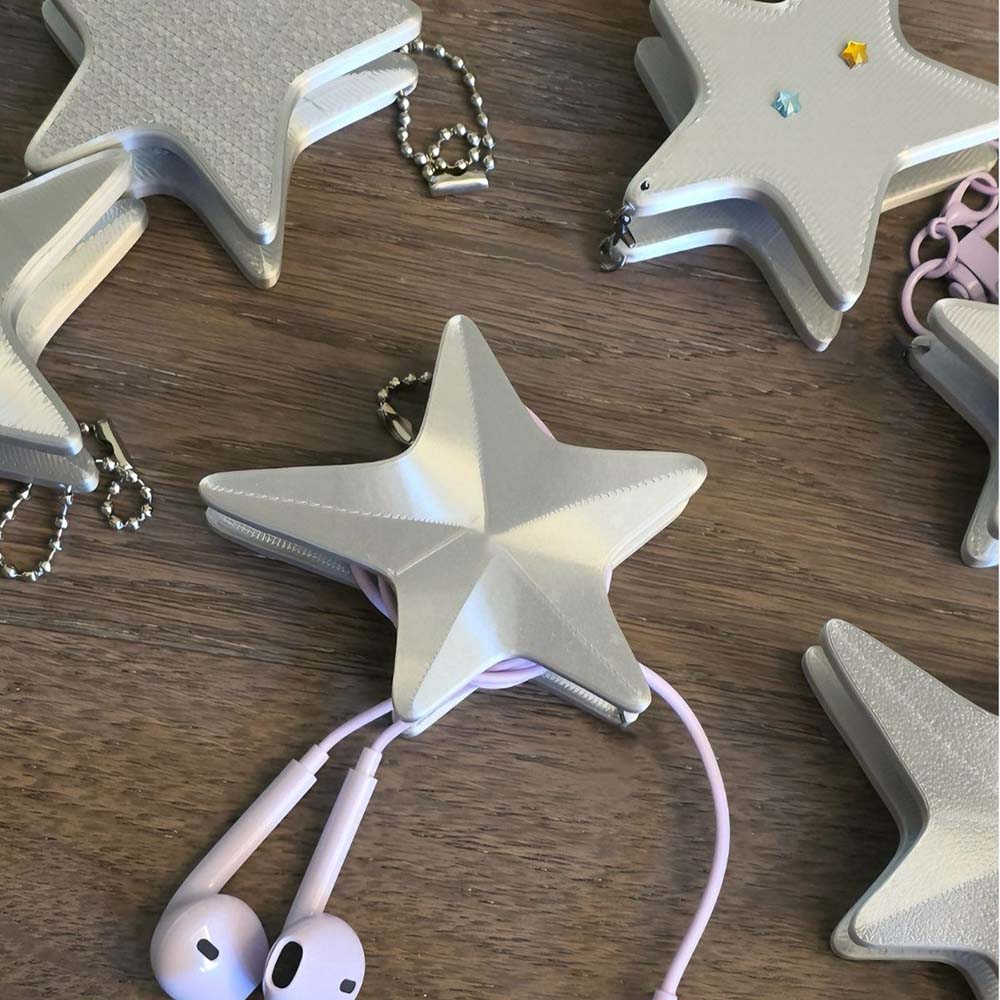 Cute 3D Star Cable Winder, Sty - Cable Winder Keychain recension och pris