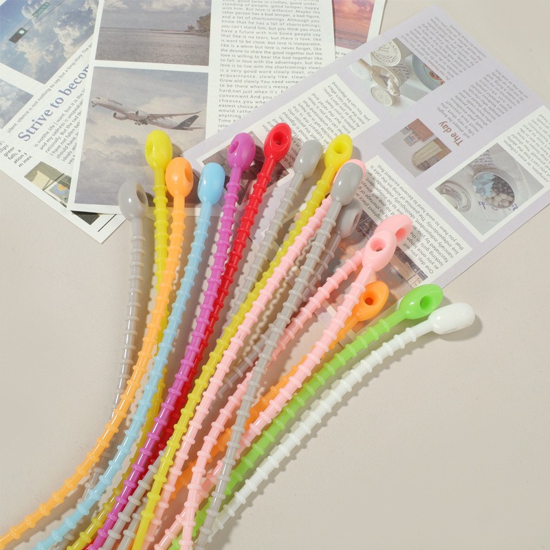 random color5pcs Multifunction - Cable Winder Keychain recension och pris
