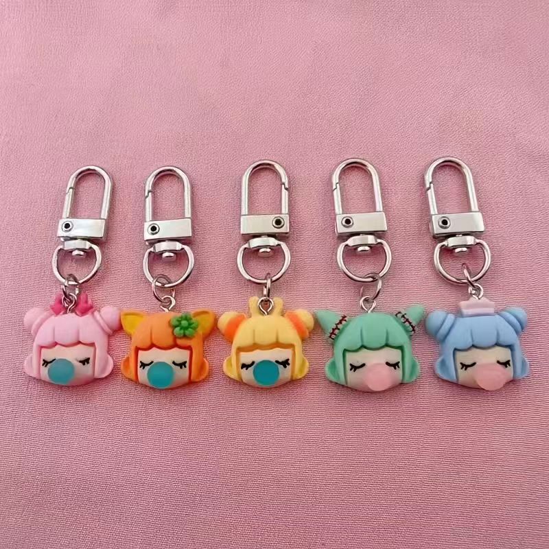 5pcs resin girl keychain, suit - Carabiner Keychain recension och pris