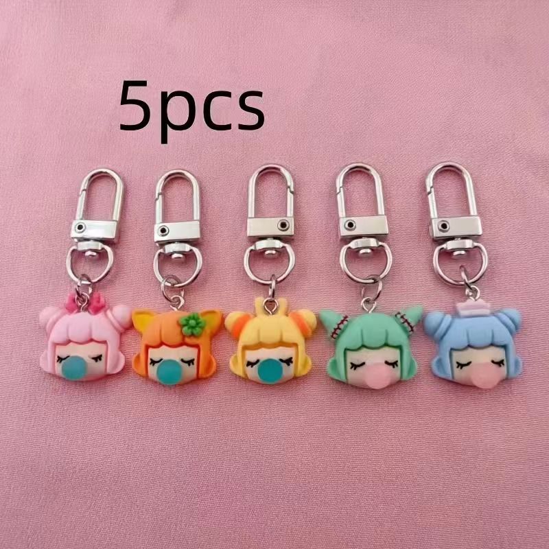 5pcs resin girl keychain, suit - Carabiner Keychain recension och pris