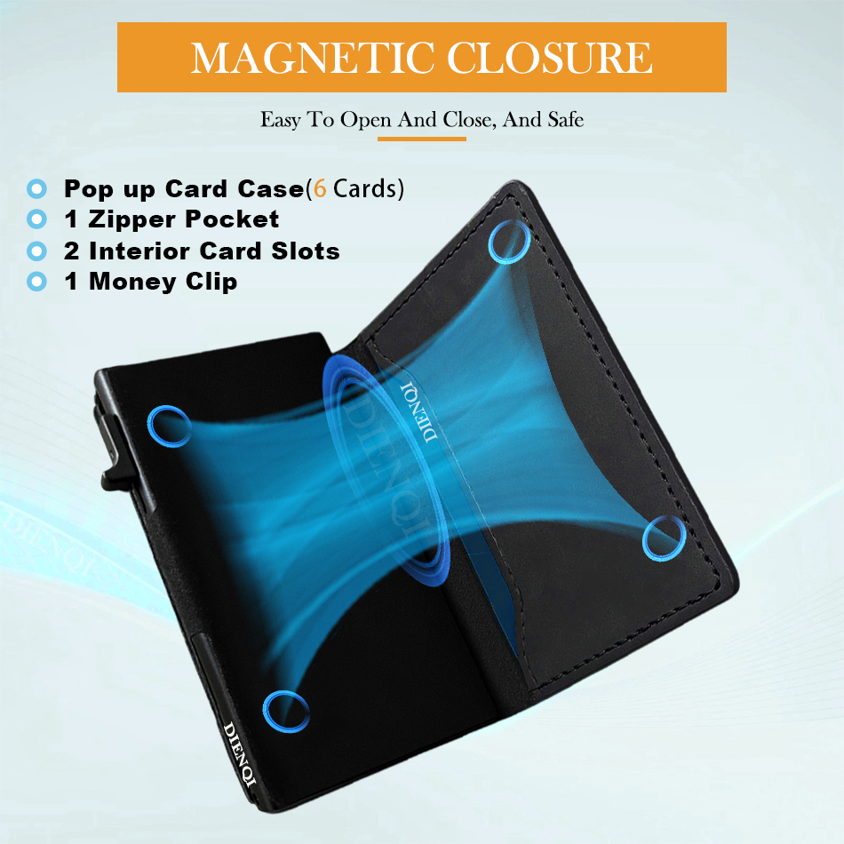Cowhide Credit Card Holder Gen - Money Clip Magnetic recension och pris