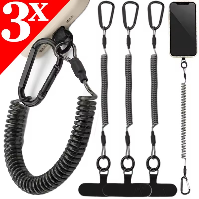 Anti Lost Flexible Phone Ropes - Carabiner Keychain recension och pris