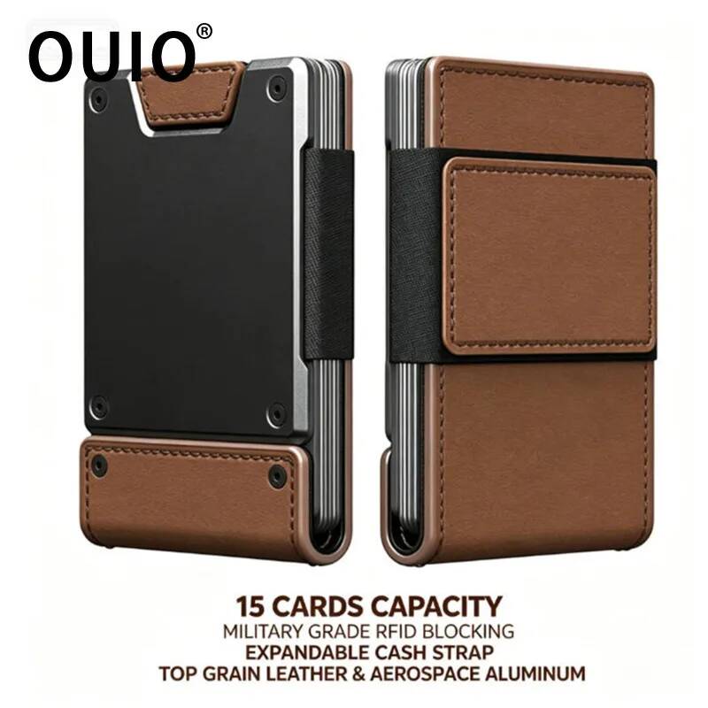 OUIO Men's RFID Blocking Minim - Money Clip Magnetic recension och pris