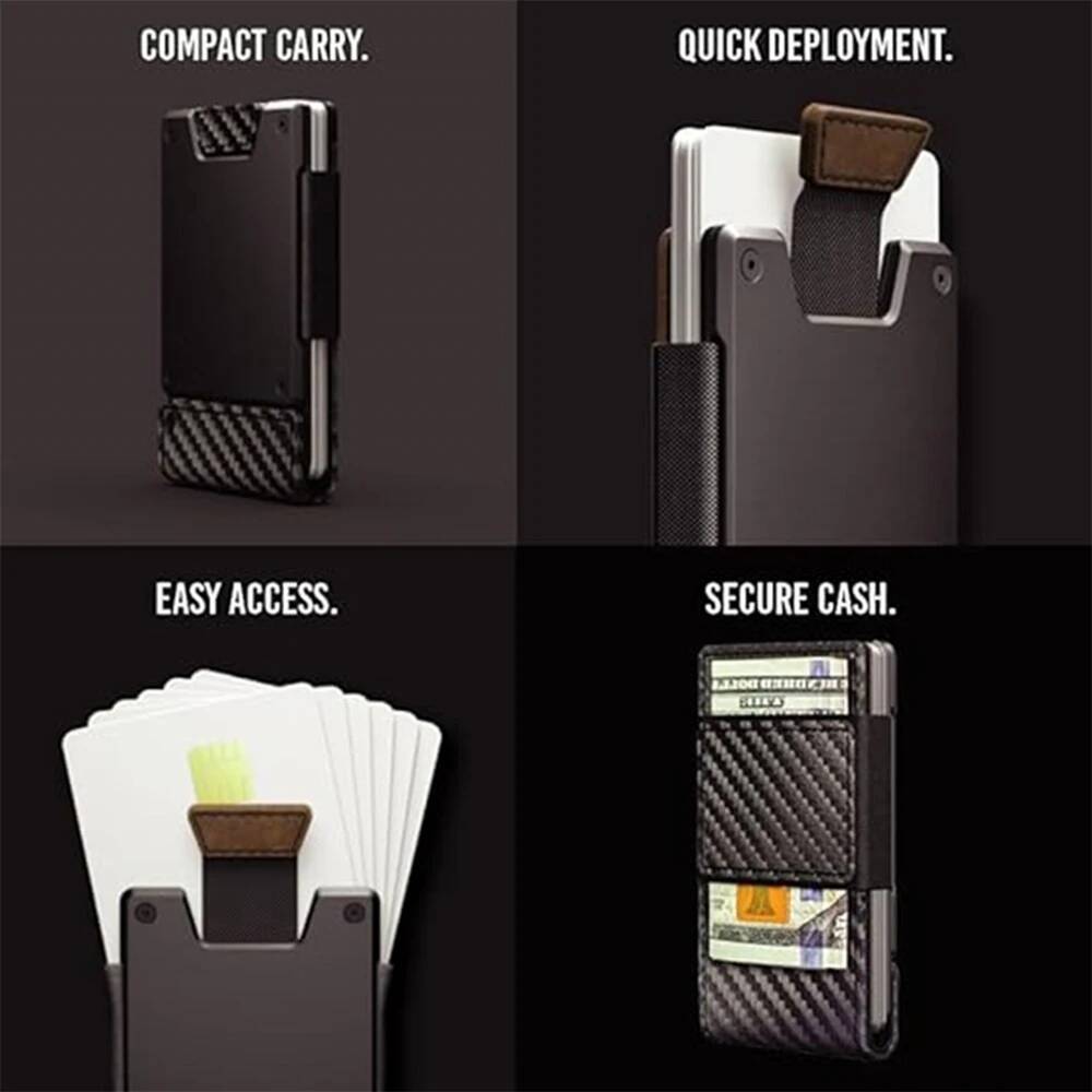 OUIO Men's RFID Blocking Minim - Money Clip Magnetic recension och pris