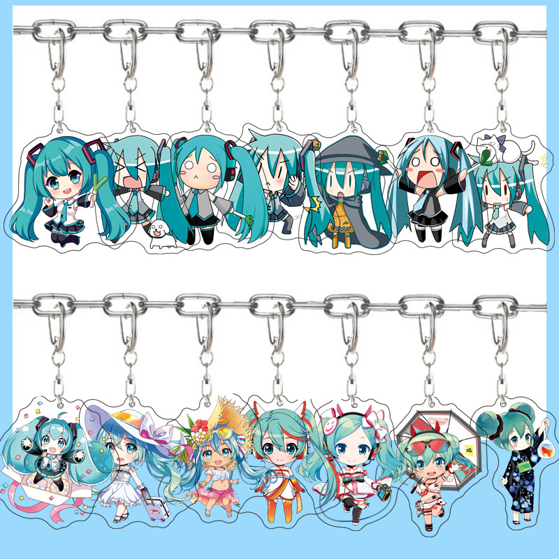 Hatsune Miku Anime Acrylic Cut - Carabiner Keychain recension och pris