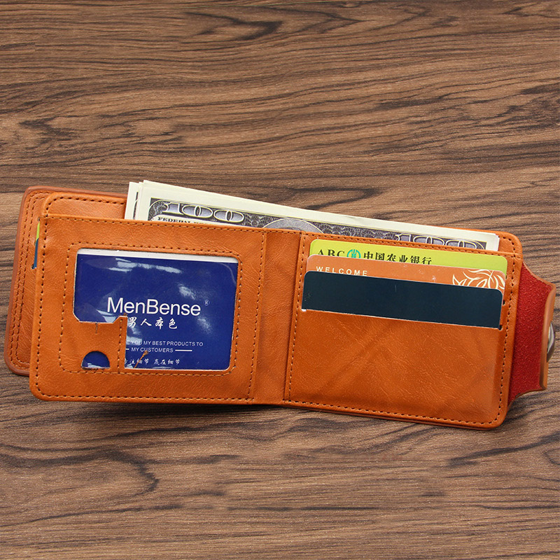 New Simple Short Men Wallets C - Money Clip Magnetic recension och pris