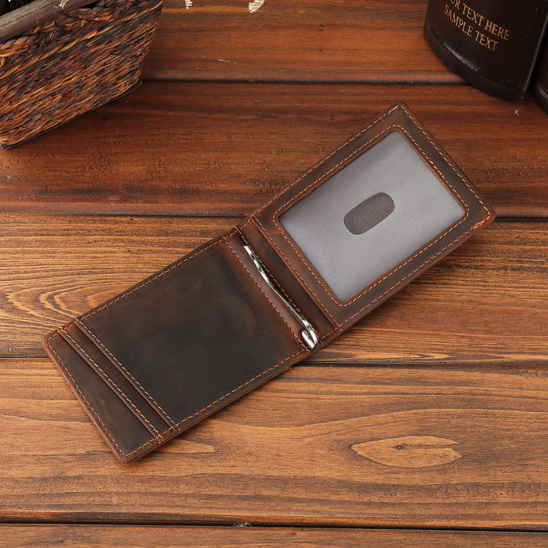 Genuine Leather Money Clip Wal - Money Clip Magnetic recension och pris